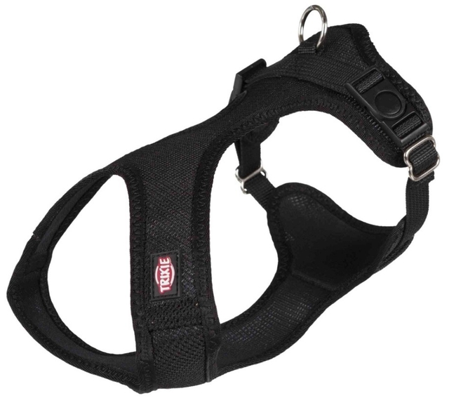 arnes-suave-negro arnes suave respirable para perro